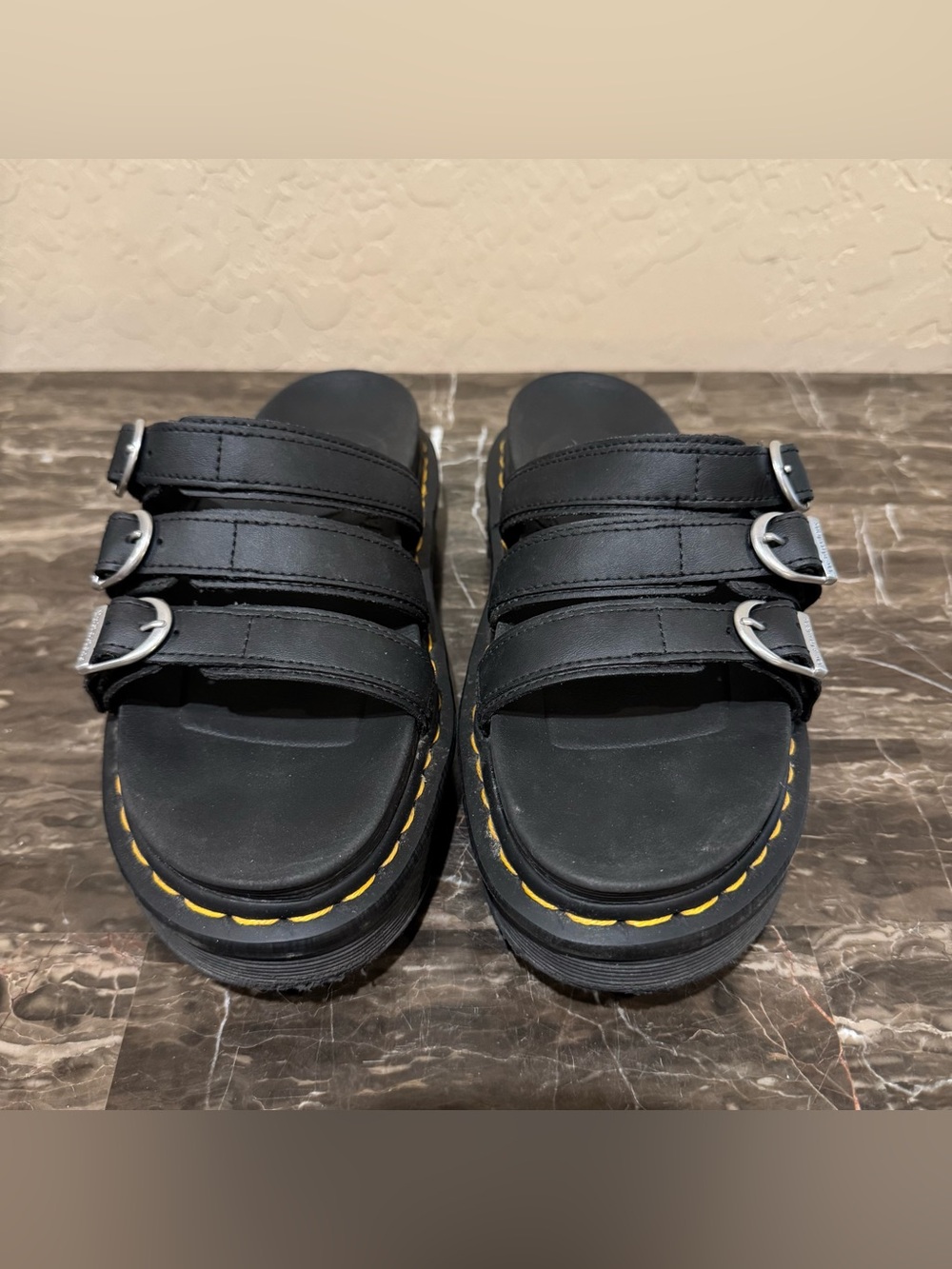 Dr. Martens Blaire Slide Leather Sandals - Picture 2 of 9